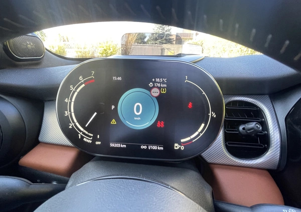 MINI Cooper S cena 114000 przebieg: 59500, rok produkcji 2022 z Warszawa małe 172